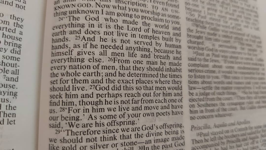 Acts 17:24-28