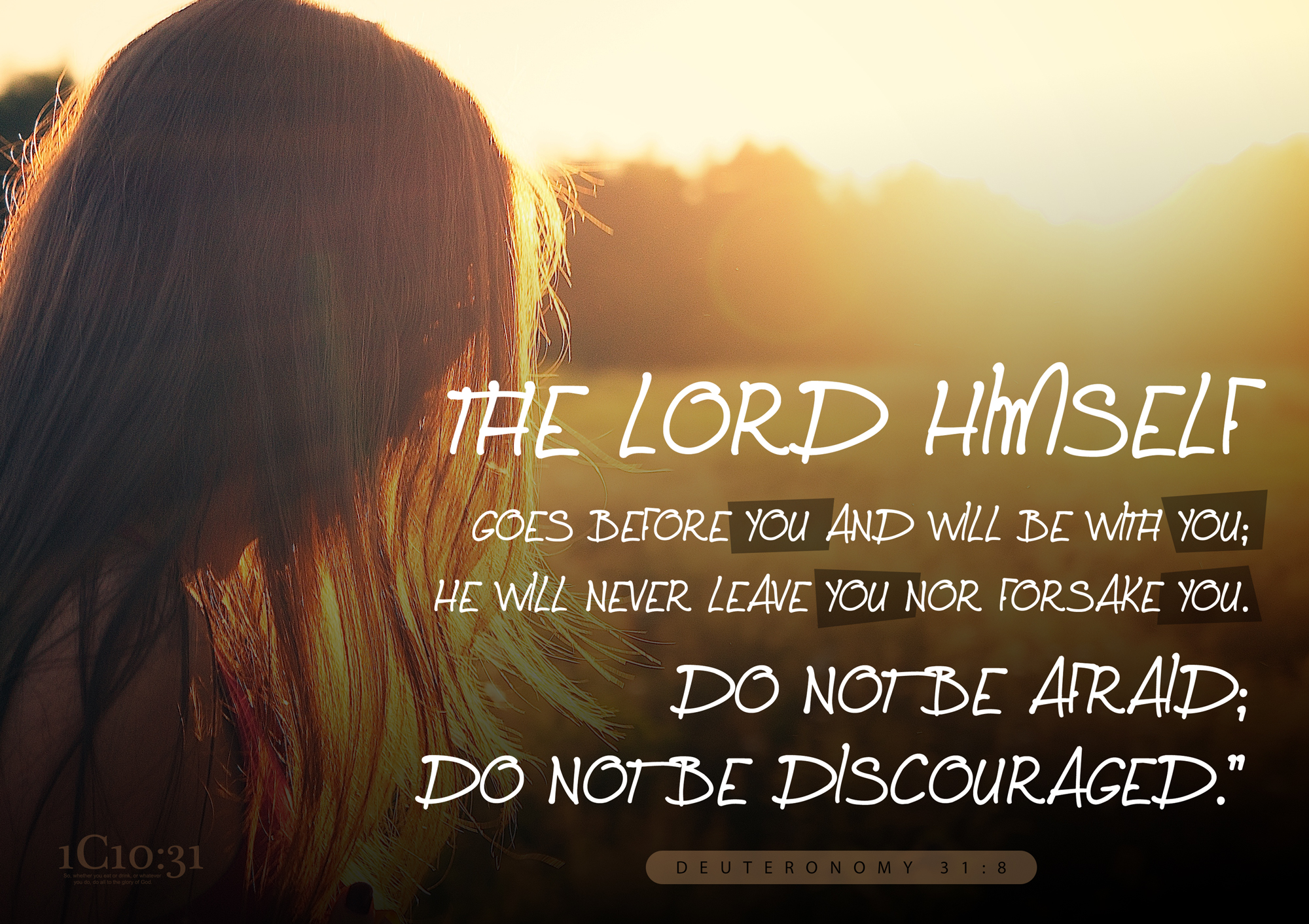 Do Not Be Discouraged Bible Verse Deuteronomy