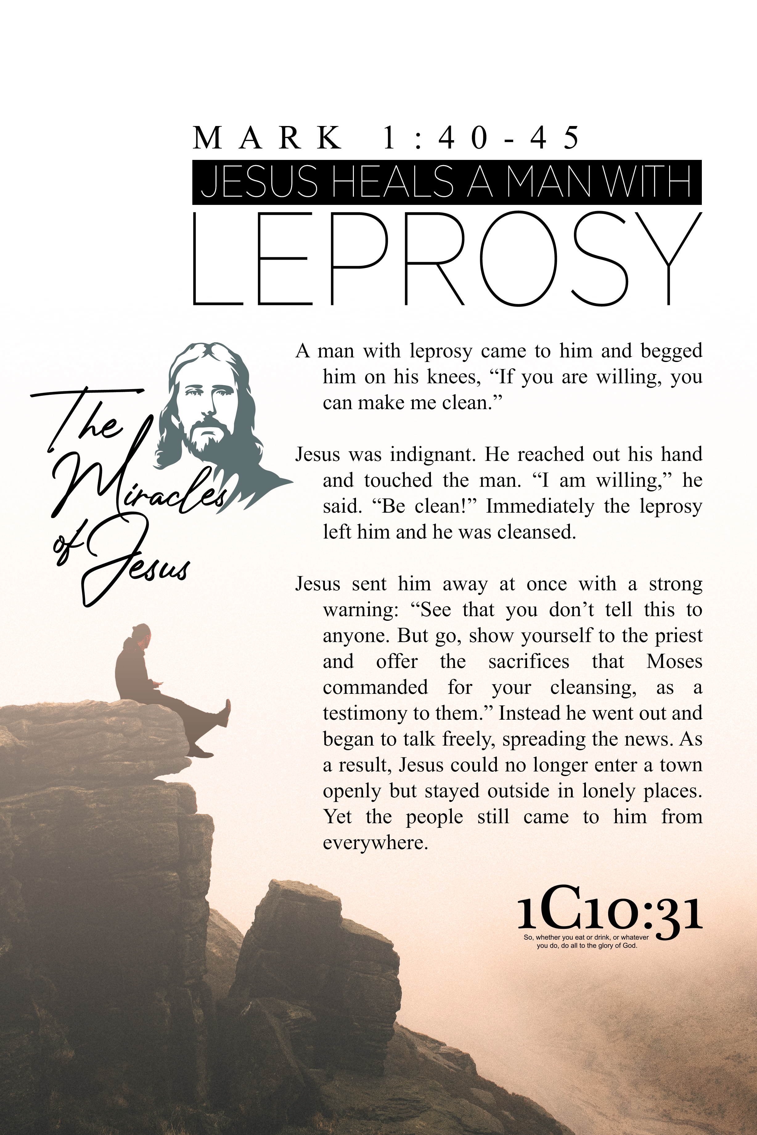 Jesus Heals A Man With Leprosy