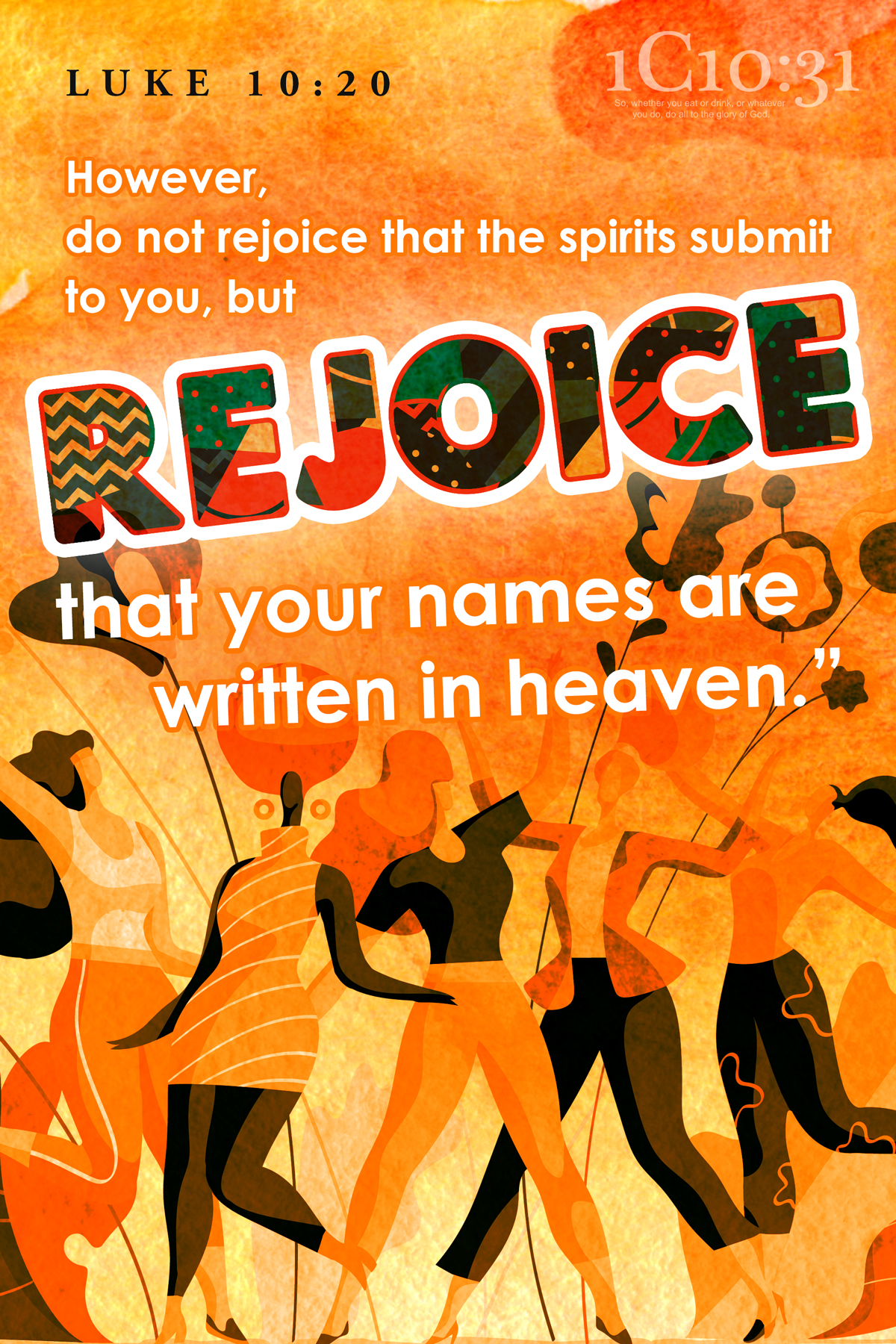 rejoice that your names are written in heaven